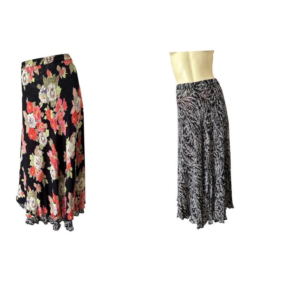 Y2k 90s Vintage Reversible Skirt Midi/ Maxi Floral Fairy Grunge Whimsigoth Boho